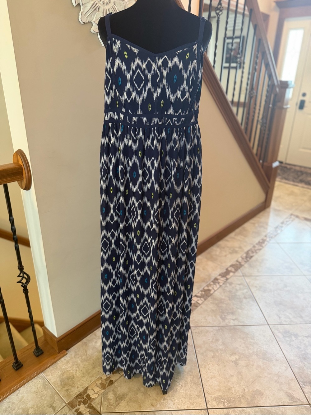 NWT Torrid Ikat Print Chiffon Maxi Dress – Size 1 (Plus Size 1X)